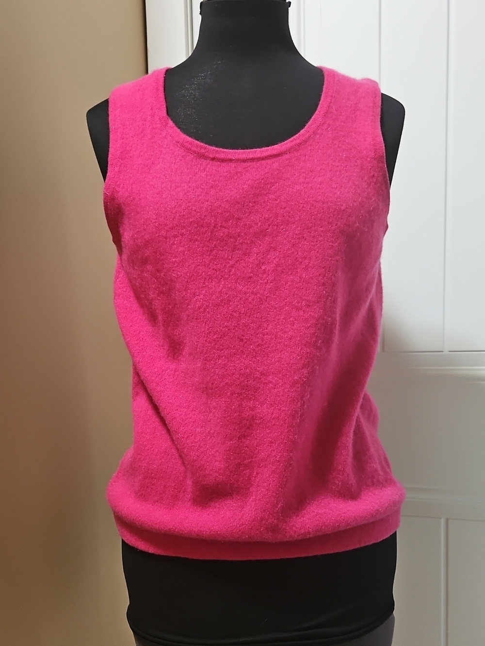 Lauren Hansen Pink Cashmere Sleeveless Shell Tank Top M